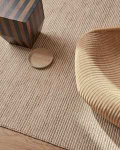 Weave Floor Rugs: Weave Home Lisbon Rug - Seasalt | Wool and Jute | 2 x 3m