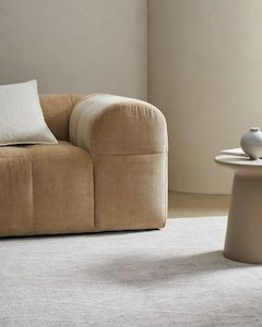 Weave Floor Rugs: Weave Home Katari Rug - Moon | Wool Blend Floor Rug | 2m x 3m