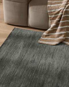 Weave Floor Rugs: Weave Home Silvio Floor Rug - Fog | NZ Wool | Two Sizes