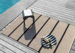 Deck Charcoal Outdoor Rug | Brink & Campman | 4 Sizes