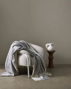 Large Throws 1: Weave Home Cromwell Throw Blanket - Ash | Large Size