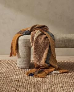 Boucle Throws: Weave Home Ormond Throw - Spice