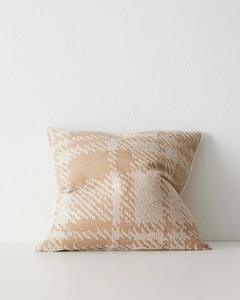 Patterned Cushions: Weave Home Sienne Cushion - Desert