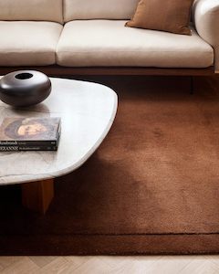 Wool Rugs: Baya Norfolk Floor Rug - Chocolate