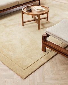Wool Rugs: Baya Norfolk Floor Rug - Sand