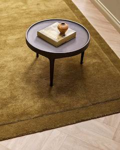 Wool Rugs: Baya Norfolk Floor Rug - Olive