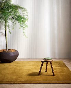 Wool Rugs: Baya Norfolk Floor Rug - Brass