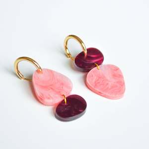 Earrings: Dune Earrings - Coral | Hagen + Co