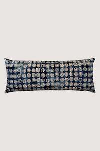 Patterned Cushions: Susst Living Ink Cushion - Multi | Long Lumbar