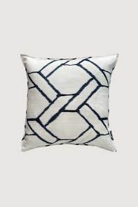 Susst Living Ink Patterned Cushion - Cream | Two Sizes