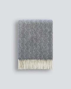 Baya Lana Throw Blanket - Navy | 100% NZ Wool
