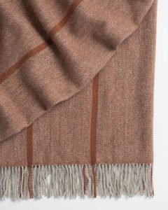 Weave Home Mosgiel Wool Throw Blanket - Earth | Large Size