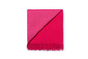Ruanui Station Lambswool Throw - Puketero Pink