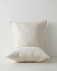 Ravello Linen Pillowcases - Savanna Pinstripe | Standard, King, or Euro