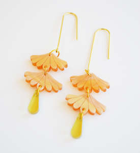 Tokyo Dangle Earrings - Peach Swirl | Hagen + Co