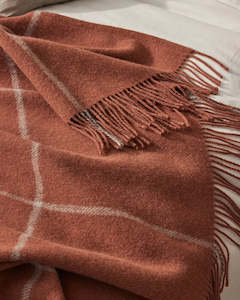 Weave Home Ranfurly Throw - Earth | 100% Wool | Large Size