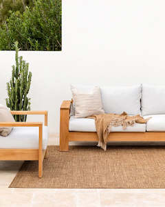 Baya Noumea Floor Rug - Teak | Indoor or Outdoor
