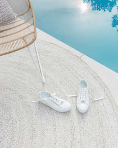 Baya Outdoors Summer 24 Home Decor: Baya Mornington Outdoor Rug - Pale Sand | Recycled PET Fibre