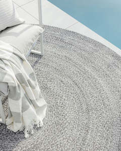 Baya Outdoors Summer 24 Home Decor: Baya Mornington Outdoor Rug - Dark Pebble | Recycled PET Fibre