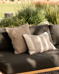 Plain And Textured Cushions: Baya Sol In & Outdoor Cushion - Terracotta | 40 x 60cm