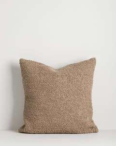 Plain And Textured Cushions: Baya Piper In & Outdoor Cushion - Almond | 50 x 50cm