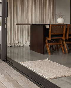 Rugs: Baya Rhodes Floor Mat - Teak | Indoor or Outdoor