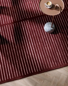 Rugs: Baya Marlow NZ Wool Floor Rug - Wine