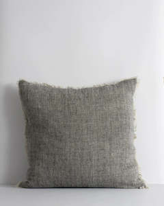 Baya Keaton Cushion - Black | 100% Linen