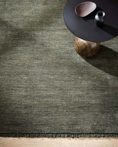 Botanical Retreat By Baya: Baya Sandringham 100% NZ Wool Rug - Forest