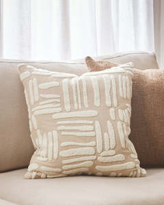 Baya Gobi Cushion - Biscuit