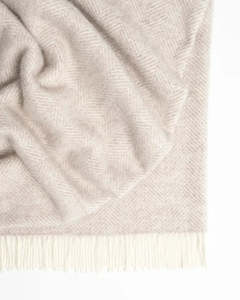 Weave Home Magnus Throw Blanket - Quartz | 100% Wool