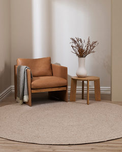 Baya Tairua Handbraided Circular Rug - Natural/Straw