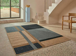 Élitis Gustave Floor Rug - Saphir | Handbraided Jute
