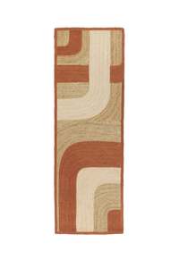 Jute Floor Rugs: Élitis Penny Lane Runner Rug - Cardamome | Handbraided Jute