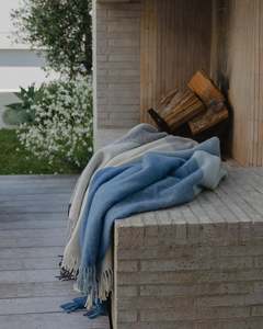Weave Bayswater NZ Wool Throw Blanket - Breeze