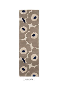 Marimekko Unikko Wool Runner Rug - Greige