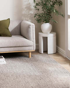 Baya Nebraska Handwoven Textured Rug - Pebble