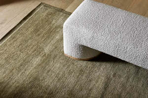 Soren Liv Bower Frame Rug - Moss