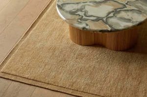 Soren Liv Bower Frame Rug - Butter
