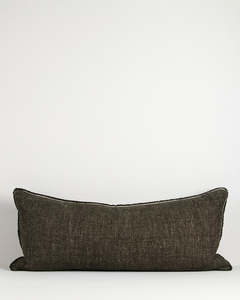 Cushions: Baya Sutton Long Lumbar Cushion - Olive