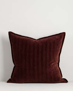 Cushions: Baya Stria Cushion - Merlot