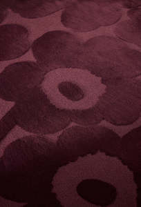 Marimekko Unikko Wool Rug - Burgundy