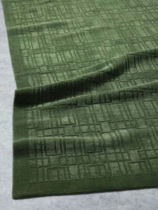 Rugs: Tribe Home Tait Embossed Rug - Watercress | 100% Wool