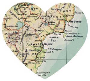 Maps 1: heart map adhesive - D
