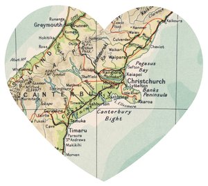 Maps 1: heart map adhesive - B