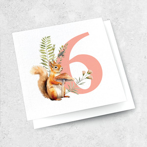 Small Textured Cards: 6 year birthday