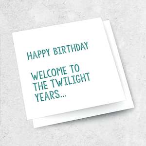 Sale: welcome to the twilight years