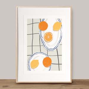 Prints: oranges and lemons