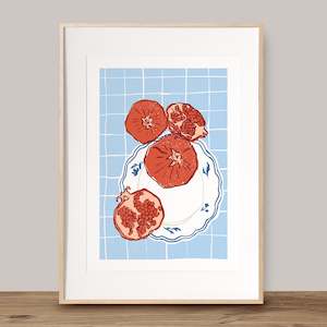 Prints: pomegranate platter