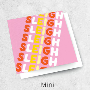 Christmas Cards: sleigh